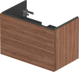 Duravit L-Cube Waschtischunterbau 820 mm taupe matt mit 2 Schubkästen und Tip-On-Technik