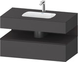 DURAVIT Qatego Einbauwaschtisch mit Konsolenwaschtischunterbau 1000 mm, 1 Auszug, antibakteriell