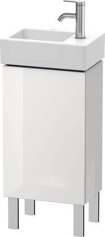 Duravit L-Cube Waschtischunterbau 582x364x241mm betongrau matt, Anschlag links, 1 Tür