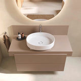 Duravit Balcoon Konsole 1000x370x550 mm – Elfenbein Matt, 1 Ausschnitt mittig