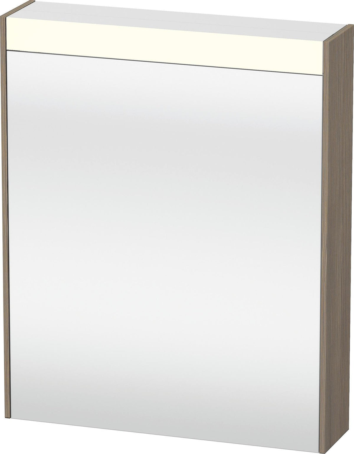 DURAVIT Brioso Spiegelschrank 700 mm betongrau matt mit LED-Beleuchtung und Steckdose