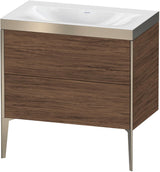 DURAVIT XViu c-bonded Waschtischset bodenstehend 800 mm mit 2 Auszügen und Push-Open
