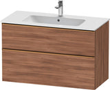 DURAVIT D-Neo Waschtischunterbau 1010 mm Eiche Schwarz mit Bronze Griff