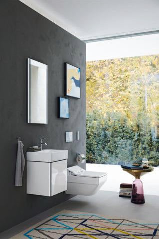 DURAVIT XSquare Waschtischunterbau 434 mm, 1 Tür links, Weiß Matt