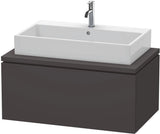DURAVIT L-Cube Waschtischunterbau 920 mm betongrau matt mit 1 Auszug und Tip-on-Technik