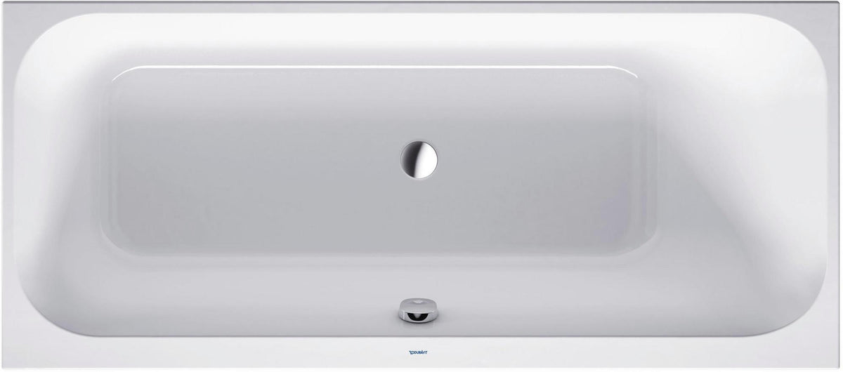 DURAVIT Happy D.2 Einbau-Badewanne 1600x700 mm Weiß mit Rückenschräge rechts