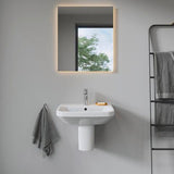 DURAVIT DuraStyle Waschtisch 550 mm mit Überlauf, 1 Hahnloch und WonderGliss