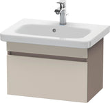 DURAVIT DuraStyle Waschtischunterbau wandhängend 580 mm betongrau matt mit Soft-Close-Auszug