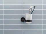DURAVIT D-Code Glashalter Glas rechts Chrom – Wandmontage Zahnputzbecher mit Befestigungsmaterial