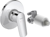 Duravit No.1 Einhebelmischer Unterputz Set – Keramikmischsystem, Chrom Hochglanz