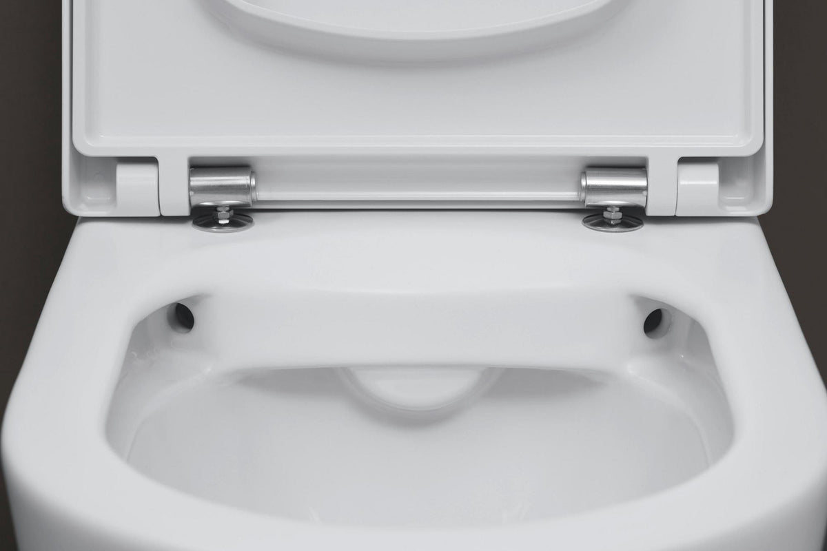 DURAVIT Wand-WC ME by Starck 480 mm Weiß Seidenmatt Rimless Tiefspüler