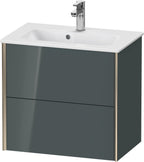 dolomiti grey hochglanz / Mitteldichte Faserplatte (MDF) / 2Schubk.,champ.matt/dolom.grey