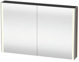 Duravit XSquare Spiegelschrank 1200 mm mit LED-Beleuchtung & Soft-Close, Weiß Seidenmatt