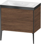 Duravit XViu c-bonded Waschtischset bodenstehend 800 mm mit 2 Auszügen, Push-Open und Soft-Close