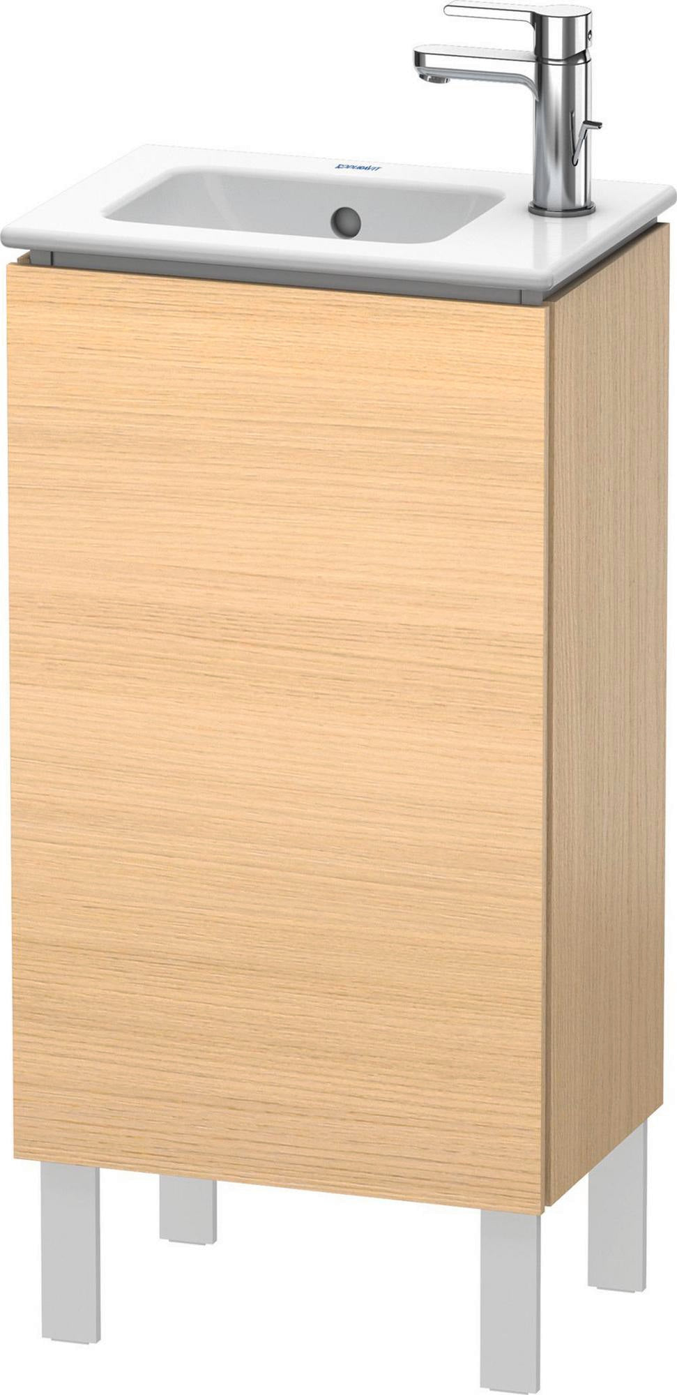 Duravit L-Cube Waschtischunterbau stehend 294x420x704mm mediterrane eiche 1 Tür links
