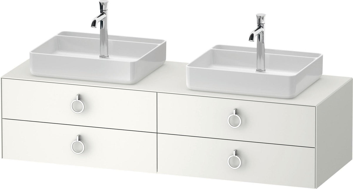 DURAVIT White Tulip Konsolen-Waschtischunterbau 1600 mm, 4 Schubkästen, LED, Philippe Starck