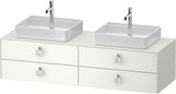 DURAVIT White Tulip Konsolen-Waschtischunterbau 1600 mm, 4 Schubkästen, LED, Philippe Starck