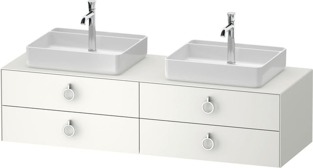 DURAVIT White Tulip Konsolen-Waschtischunterbau 1600 mm, 4 Schubkästen, LED, Philippe Starck