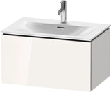 Duravit L-Cube Waschtischunterbau wandhängend 720 mm weiß matt mit 1 Auszug und Tip-On-Technik