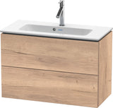 DURAVIT L-Cube Waschtischunterbau 820 mm weiß matt mit 2 Schubkästen und Tip-On-Technik