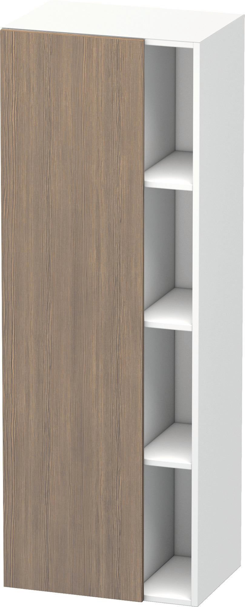 DURAVIT DuraStyle Hochschrank 360x500x1400 mm, 1 Tür links, Eiche Terra/Weiß Matt