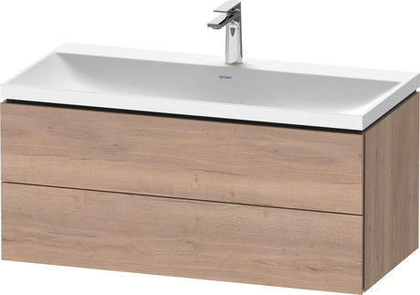 DURAVIT L-Cube c-shaped Waschtischset 1000x480x480 mm Amerikanischer Nussbaum Matt