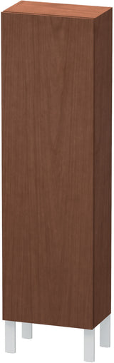 Duravit Halbhochschrank L-Cube 243x400x1320mm 1 Tür links, Amerikanisch Nussbaum