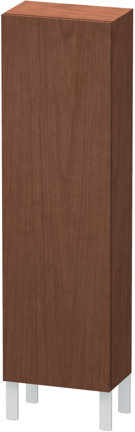 Duravit Halbhochschrank L-Cube 243x400x1320mm 1 Tür links, Amerikanisch Nussbaum