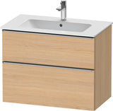 Duravit D-Neo Waschtischunterbau 810 mm betongrau matt mit Soft-Close-Auszug
