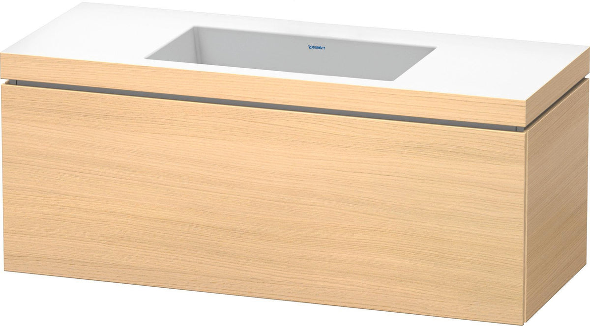 Duravit L-Cube c-bonded Waschtischset 1200 mm Mediterrane Eiche mit Vero Air Waschtisch