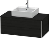 Duravit XSquare Waschtischunterbau 1000 mm Eiche Schwarz mit 2 Schubkästen und Tip-on Technik