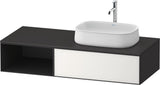 Duravit Zencha Konsolenwaschtischunterbau 1300 mm Eiche Anthrazit mit Auszug