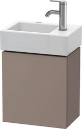 DURAVIT L-Cube Waschtischunterbau betongrau matt, 1 Tür, Anschlag links, wandhängend