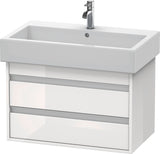 Duravit Ketho Waschtischunterbau wandhängend 750 mm, 2 Schubkästen, weiß matt