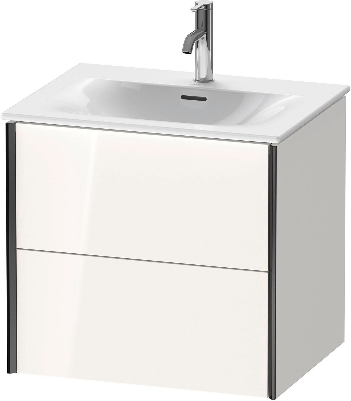 Duravit XViu Waschtischunterbau wandhängend 610 mm 2 Schubkästen weiß hochglanz