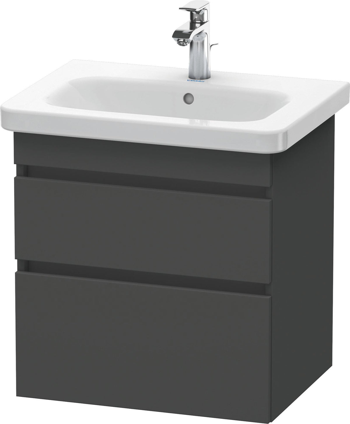 DURAVIT DuraStyle Waschtischunterbau wandhängend 580 mm mit 2 Schubkästen, weiß matt