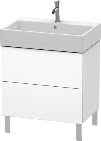 Duravit L-Cube Waschtischunterbau 684 mm Amerikanisch Nussbaum mit Tip-On-Technik