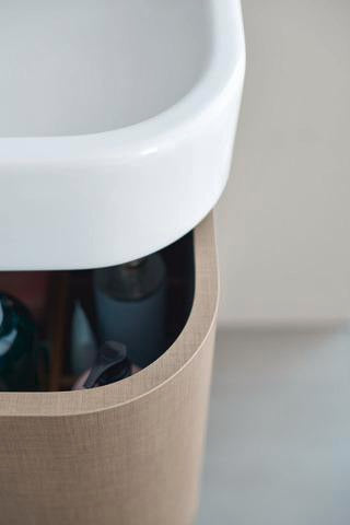 DURAVIT Happy D.2 Möbelwaschtisch 800 mm mit Überlauf, 1 Hahnloch, WonderGliss, weiß