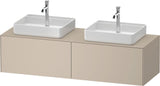 DURAVIT White Tulip Waschtischunterbau 1600 mm wandhängend, 2 Auszüge, weiß seidenmatt