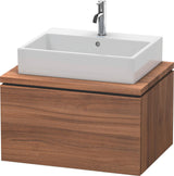 Duravit L-Cube Konsolenwaschtischunterbau 720 mm betongrau matt mit 1 Auszug und Tip-on-Technik