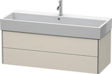 Duravit XSquare Waschtischunterbau 1184 mm mit 2 Schubkästen in Steingrau matt