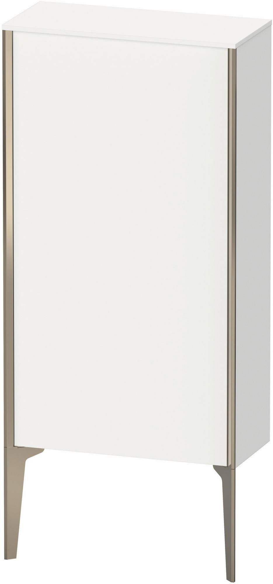 Duravit XViu Halbhochschrank 500x240x890mm, 1 Tür, Tip-on, Weiß Matt