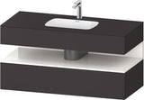 DURAVIT Qatego Studio F. A. Porsche Einbauwaschtisch mit Konsolenwaschtischunterbau 1200 mm Weiß Matt