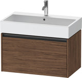 Duravit Waschtischunterbau Ketho.2 wandhängend 460x784x440mm Betongrau Matt 1 Auszug