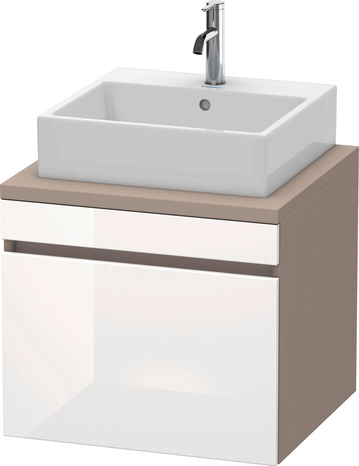 DURAVIT DuraStyle Konsolenunterschrank 600 mm betongrau matt – 1 Auszug, wandhängend
