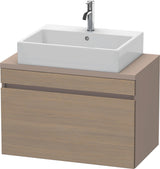 DURAVIT DuraStyle Konsolenwaschtischunterbau 800 mm Eiche Terra/Weiß Matt mit 1 Auszug