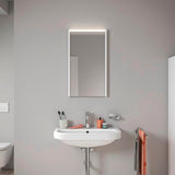 DURAVIT D-Code 2.0 Spiegel mit LED-Beleuchtung, 400 x 700 x 48 mm, Weiß Matt