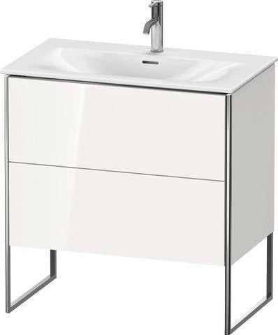 Duravit Waschtischunterbau XSquare 810x840x478mm mit 2 Auszügen, s-matt und Ahorn-Esche