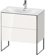 Duravit Waschtischunterbau XSquare 810x840x478mm mit 2 Auszügen, s-matt und Ahorn-Esche