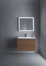 Duravit L-Cube Waschtischunterbau 820 mm taupe matt mit 2 Schubkästen und Tip-On-Technik